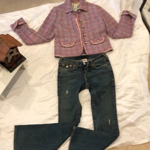 True Religion Jeans & Abercrombie &Fitch jacket